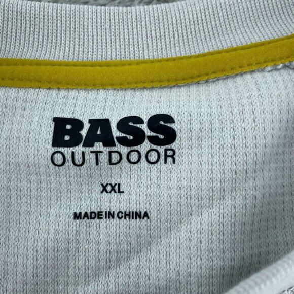 Bass Outdoor Glacier Gray XXL Performance Thermal Long Sleeve Henley NWT 4663 - Picture 3 of 11